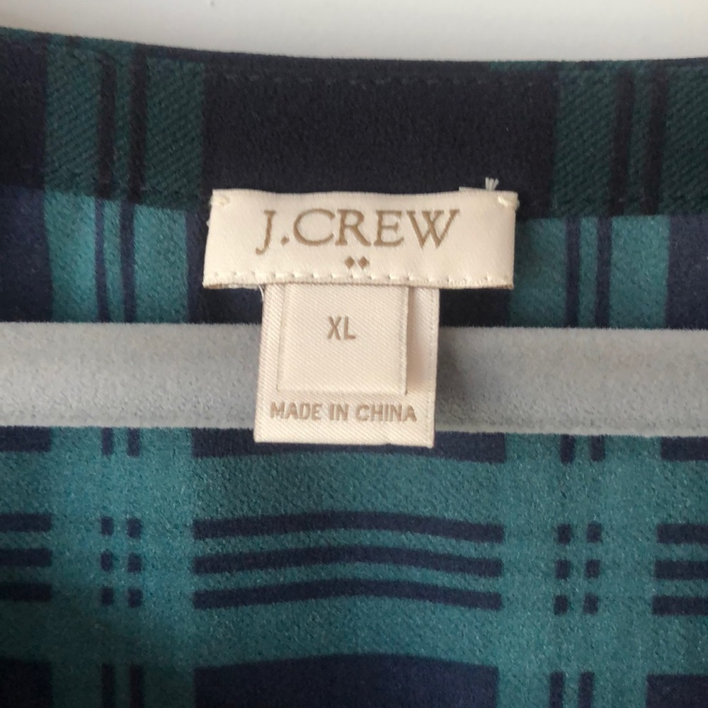 Plaid J Crew Top - image 3